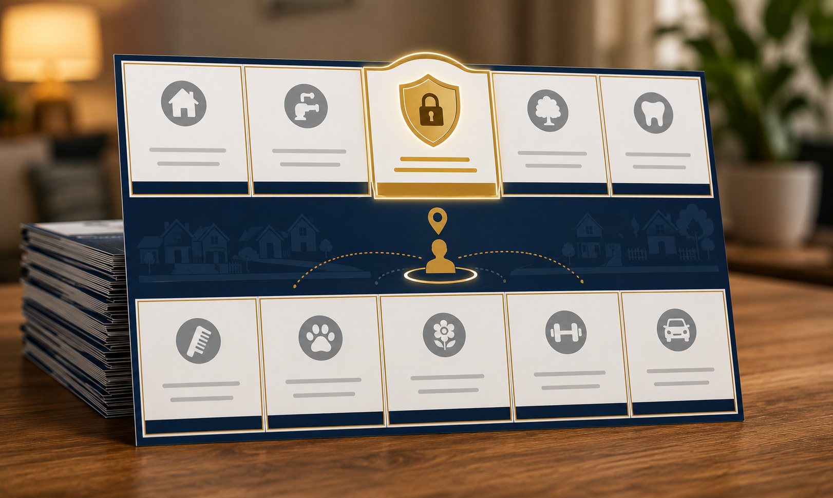 A Community Deals mailer showing one protected business category